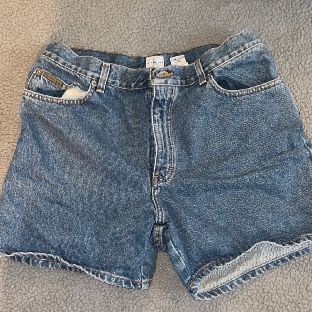 Calvin Klein High Waist Jean Shorts
